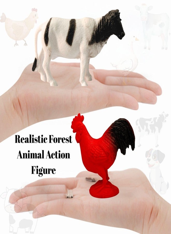 Mallexo Realistic Forest Animal Action Figure Playset for Kids 3+| 6 PCS Farm | Jungle Animals Creatures Figurine Toys Set for Boys and Girls Birthday Gifts for Children Decoration & Learning Items - Image 3